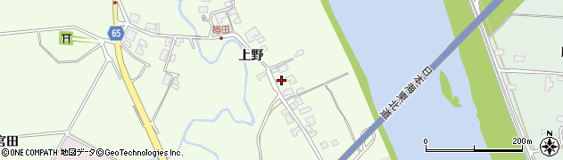 秋田県秋田市下浜楢田上野129周辺の地図
