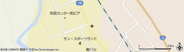 秋田県大仙市協和船岡（向合貝）周辺の地図