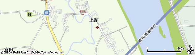 秋田県秋田市下浜楢田上野125周辺の地図