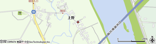 秋田県秋田市下浜楢田上野123周辺の地図