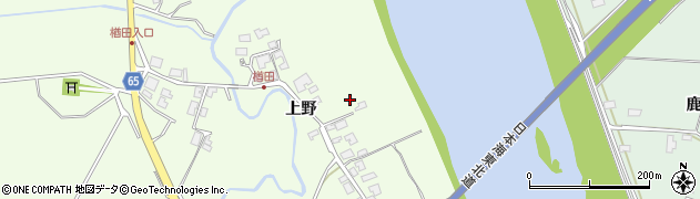 秋田県秋田市下浜楢田上野120周辺の地図