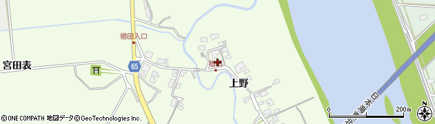 秋田県秋田市下浜楢田上野84周辺の地図