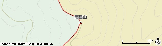 南昌山周辺の地図