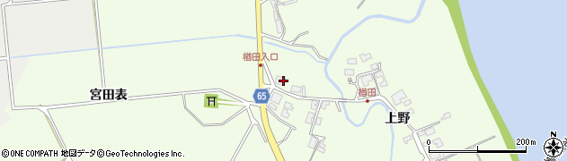 秋田県秋田市下浜楢田上野60周辺の地図