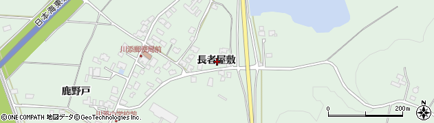 秋田県秋田市雄和椿川長者屋敷周辺の地図