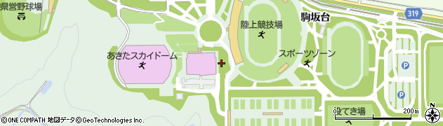 秋田県秋田市雄和椿川（駒坂台）周辺の地図