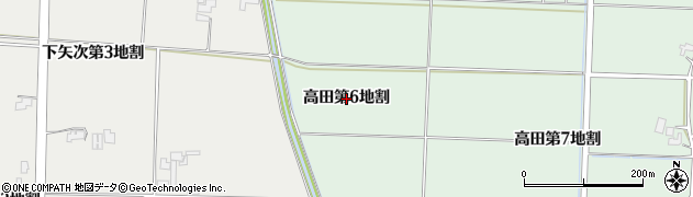 岩手県矢巾町（紫波郡）高田（第６地割）周辺の地図
