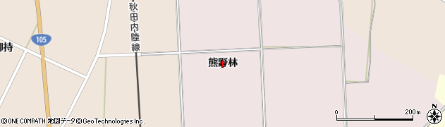 秋田県仙北市田沢湖小松（熊野林）周辺の地図