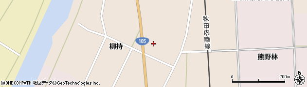 秋田県仙北市田沢湖角館東前郷柳持周辺の地図