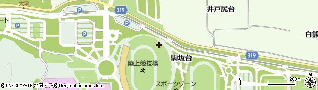 秋田県秋田市雄和椿川駒坂台1周辺の地図