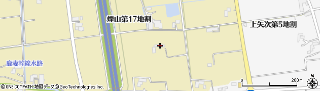 岩手県矢巾町（紫波郡）煙山（第１７地割）周辺の地図