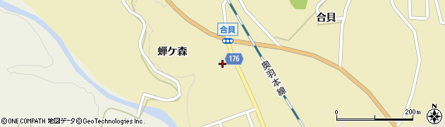 秋田県大仙市協和船岡合貝95周辺の地図