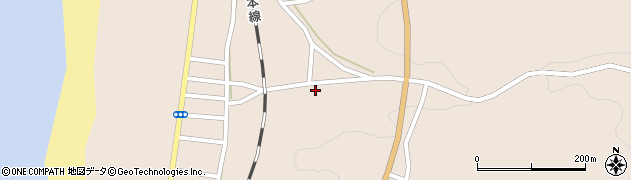 秋田県秋田市下浜長浜柳沢道脇170周辺の地図