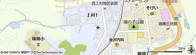 岩手県宮古市上村周辺の地図