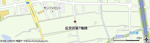 岩手県矢巾町（紫波郡）広宮沢（第７地割）周辺の地図