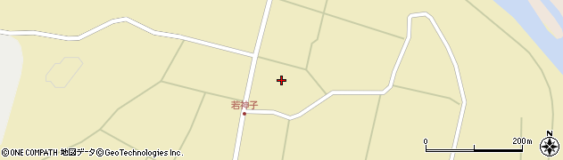 秋田県仙北市角館町川原若神子周辺の地図