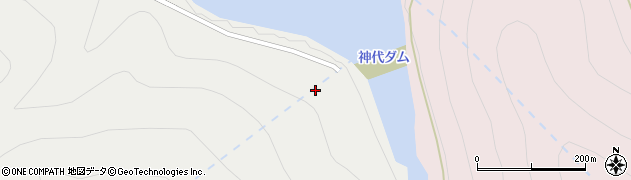 秋田県仙北市田沢湖卒田大影小影国有林周辺の地図