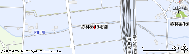 岩手県矢巾町（紫波郡）赤林（第１５地割）周辺の地図