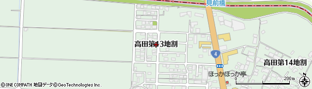 岩手県矢巾町（紫波郡）高田（第１３地割）周辺の地図
