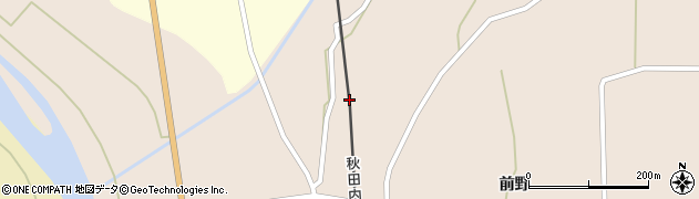 秋田県仙北市田沢湖角館東前郷中関周辺の地図