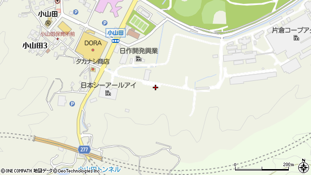 〒027-0038 岩手県宮古市小山田の地図