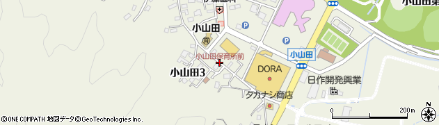 小山田保育所前周辺の地図