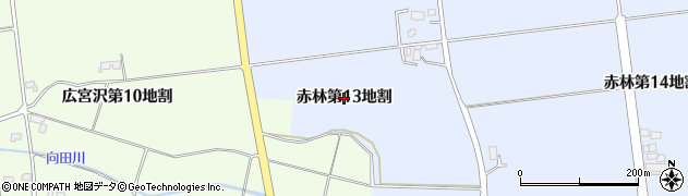 岩手県矢巾町（紫波郡）赤林（第１３地割）周辺の地図