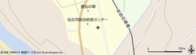秋田県仙北市西木町西荒井荒田周辺の地図