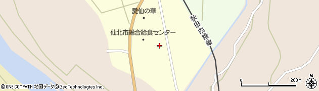 秋田県仙北市西木町西荒井（荒田）周辺の地図