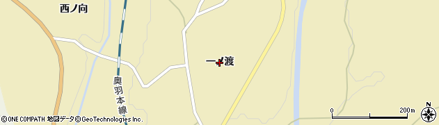 秋田県大仙市協和船岡（一ノ渡）周辺の地図