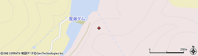 夏瀬ダム周辺の地図
