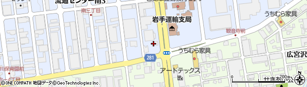 有限会社関東エース盛岡営業所周辺の地図