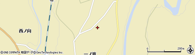 秋田県大仙市協和船岡（上一ノ渡）周辺の地図
