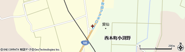 秋田県仙北市西木町西荒井周辺の地図