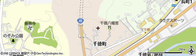 岩手県宮古市千徳町周辺の地図