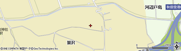 秋田県秋田市河辺畑谷岱周辺の地図