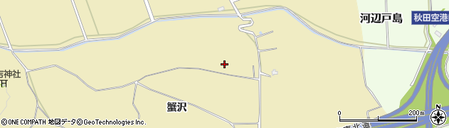秋田県秋田市河辺畑谷（岱）周辺の地図
