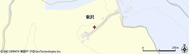 秋田県秋田市河辺松渕（東沢）周辺の地図