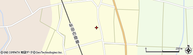秋田県仙北市西木町西荒井（塚野腰）周辺の地図