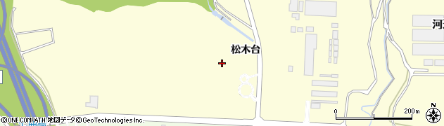 秋田県秋田市河辺松渕（松木台）周辺の地図