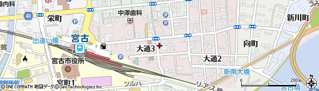 東京海上火災宮古三陸代理店周辺の地図