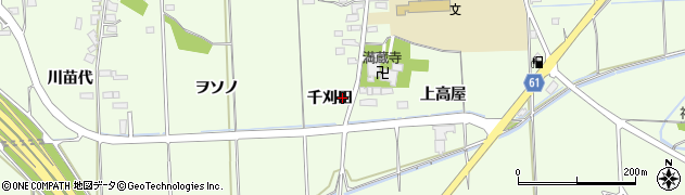 秋田県秋田市河辺戸島千刈田11周辺の地図