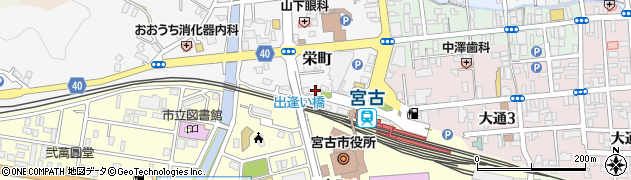 三陸鉄道株式会社　宮古本社周辺の地図