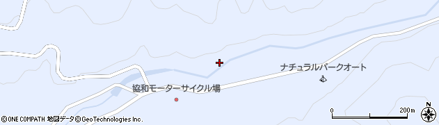秋田県大仙市協和荒川（嗽沢）周辺の地図