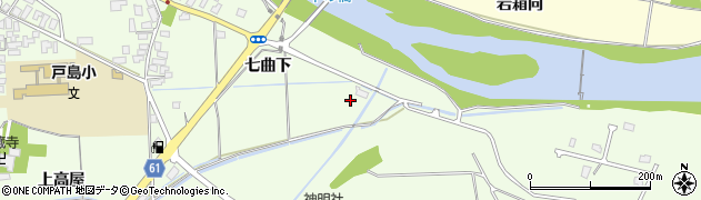 秋田県秋田市河辺戸島（七曲下）周辺の地図