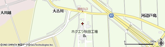 秋田県秋田市河辺戸島野田周辺の地図