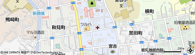 岩手県宮古市保久田周辺の地図