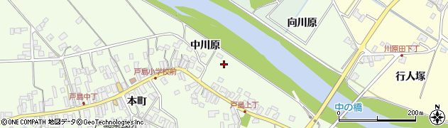 秋田県秋田市河辺戸島（中川原）周辺の地図