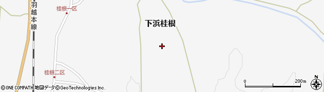 秋田県秋田市下浜桂根（大台）周辺の地図
