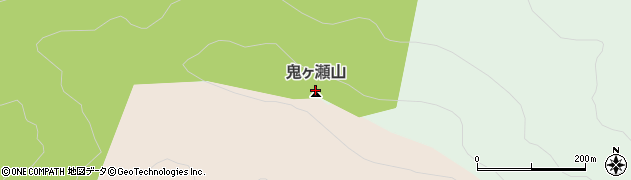 鬼ケ瀬山周辺の地図
